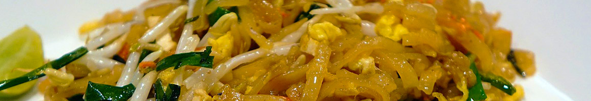 Eating Asian Fusion Thai at Elephant Thai restaurant in Richmond, VA.